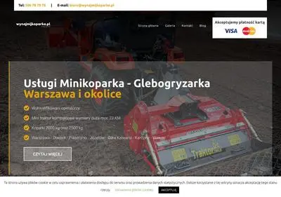 Usługi Glebogryzarka separacyjna Usługi Minikoparka Piaseczno