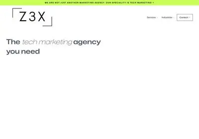 The tech marketing agency Z3X