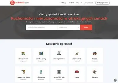 PodMłotek.com - oferty upadłościowe i komornicze