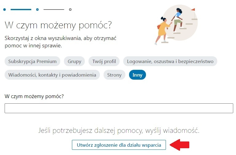 LinkedIn – formularz zgłoszeniowy