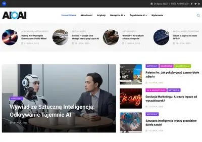 AI o AI - portal o sztucznej inteligencji tworzony przy pomocy sztucznej inteligencji