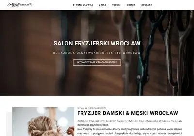 Salon fryzjerski Wrocław Hairpassion71.pl - Fryzjer męski | Fryzjer damski | Fryzjer dziecięcy